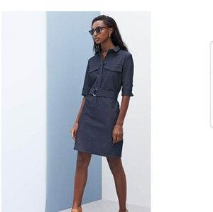 Halogen Denim Belted Shirtdress